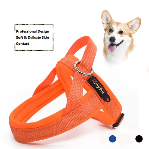 caring design dog comfortable touch harness