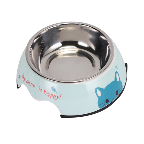 pet durable stainless cartoon bowl