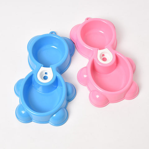 pet bear twin bowls auto watering(choose your favourite soft drink bottle on)