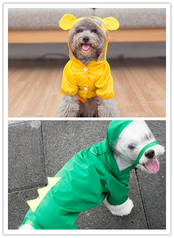 cute breathable dog raincoat(<10KG)