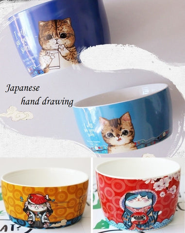 pet Japanese hand painted  Porcelain twin bowl