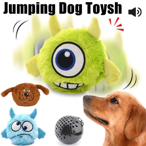 Plush Jumping Giggle Ball Interactive crazy dog toy