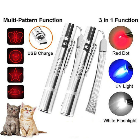 3 new LED laser cat toy (battery or usb charge)