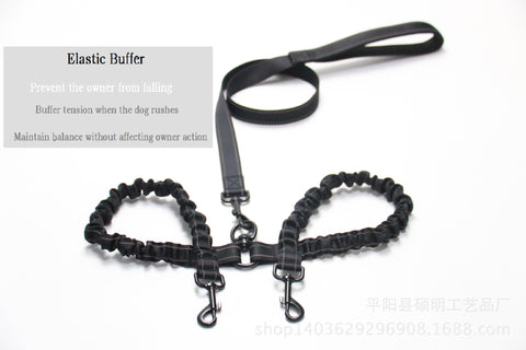 no tangle reflective elastic buffer double dog coupler
