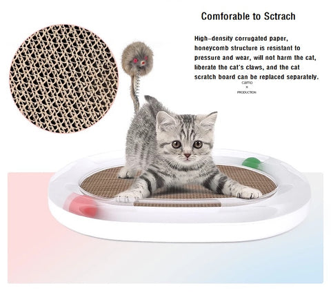 carno cat track toy with scratcher