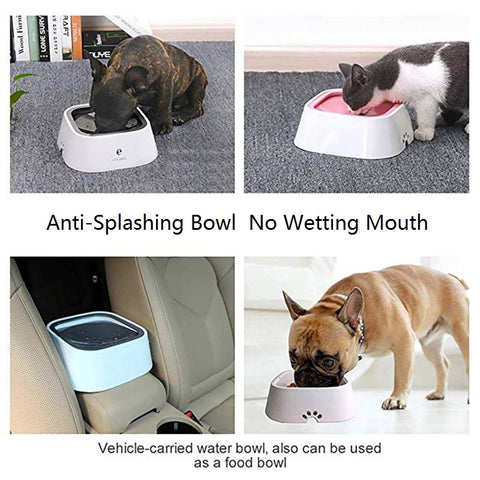 non-wet mouth water bowl anti splashing vehicle carried