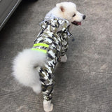 dog camouflage raincoat (> 9KG)