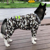 dog camouflage raincoat (> 9KG)