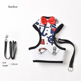 adjustable dog gentleman harness vest+leash