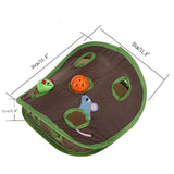 mouse hunt 9 holes cat toy