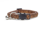 adjustable sparkle cats and small dogs collar with bell