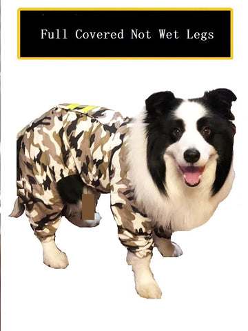 dog camouflage raincoat (> 9KG)