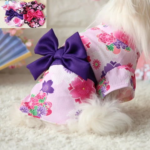 pretty kimono pet coat