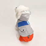 small dog windbreaker extra warm hooded coat