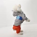 small dog windbreaker extra warm hooded coat