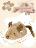 cat interactive mouse toy sound&response