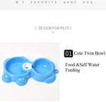 pet bear twin bowls auto watering(choose your favourite soft drink bottle on)