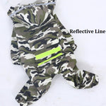 dog camouflage raincoat (> 9KG)