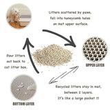 waterproof cat litter trapping gravels collector pad