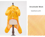 cute breathable dog raincoat(<10KG)