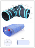 cat foldable tunnel 2&3 holes play tubes